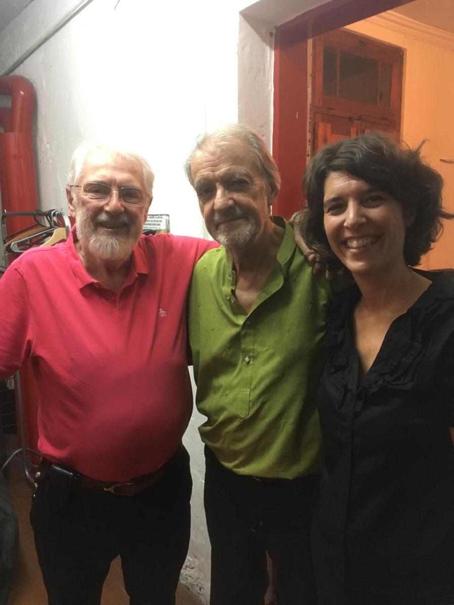 Con Rodolfo Mederos y Ana Escalada